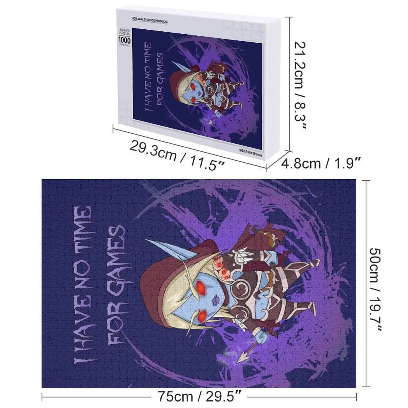 Sylvanas - No time for games Jigsaw Puzzle Giocattoli per bambini Regalo personalizzato Marati boschi per adulti Giocattoli per bambini Puzzle