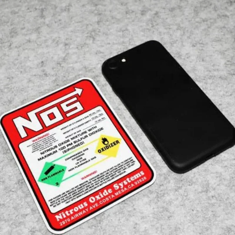 15 سنتيمتر الإبداعية سباق ملصق NOS نظام أكسيد النيتروز ضبطها ملصق مائي الفينيل موتوكروس سباق اللوحة الزخرفية تصميم جديد