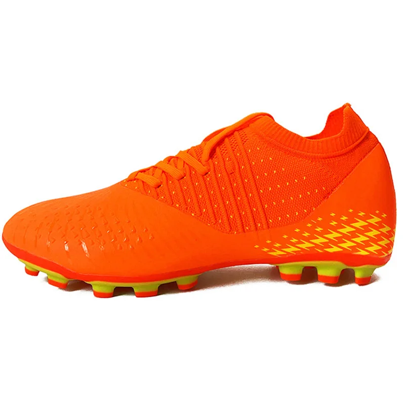 Men Long Spikes Soccer Boots Adult Youth Non-slip Football Shoes Artificial Grass Five-a-side Game Football Shoes