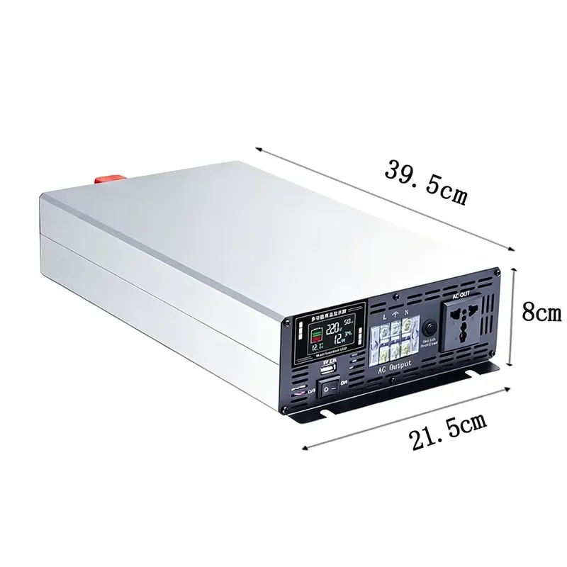 5000W Off Grid Solar Pure Sine Wave Inverter 10000W DC 12V 24V 48V 60V 72V to AC 110V 220V 230V for Automotive Home Use
