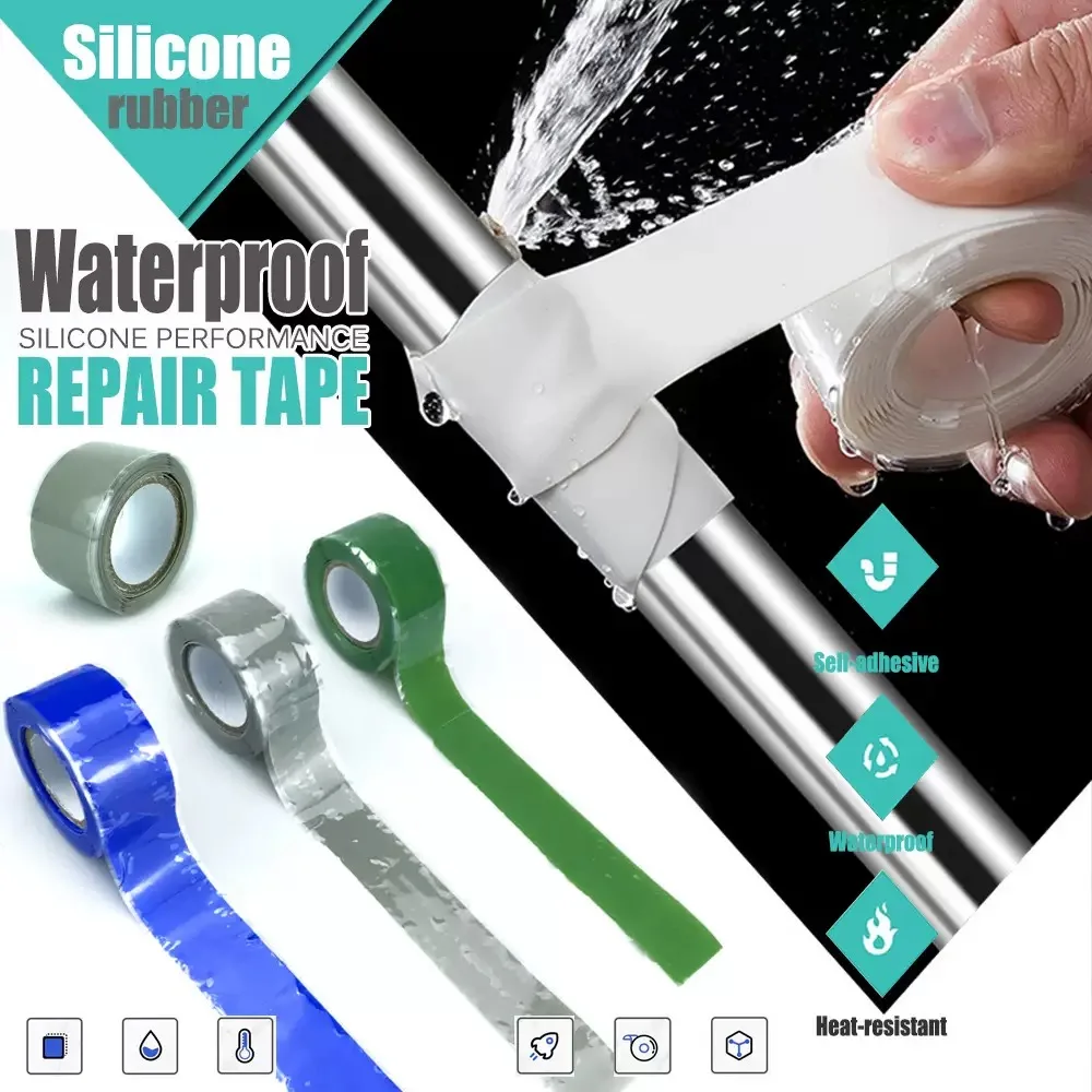 High Temperature Resistant Self-Adhesive Super Strong Fiber Insulation Tape, Waterproof Tape, Leak Proof Sealing Repair Tape