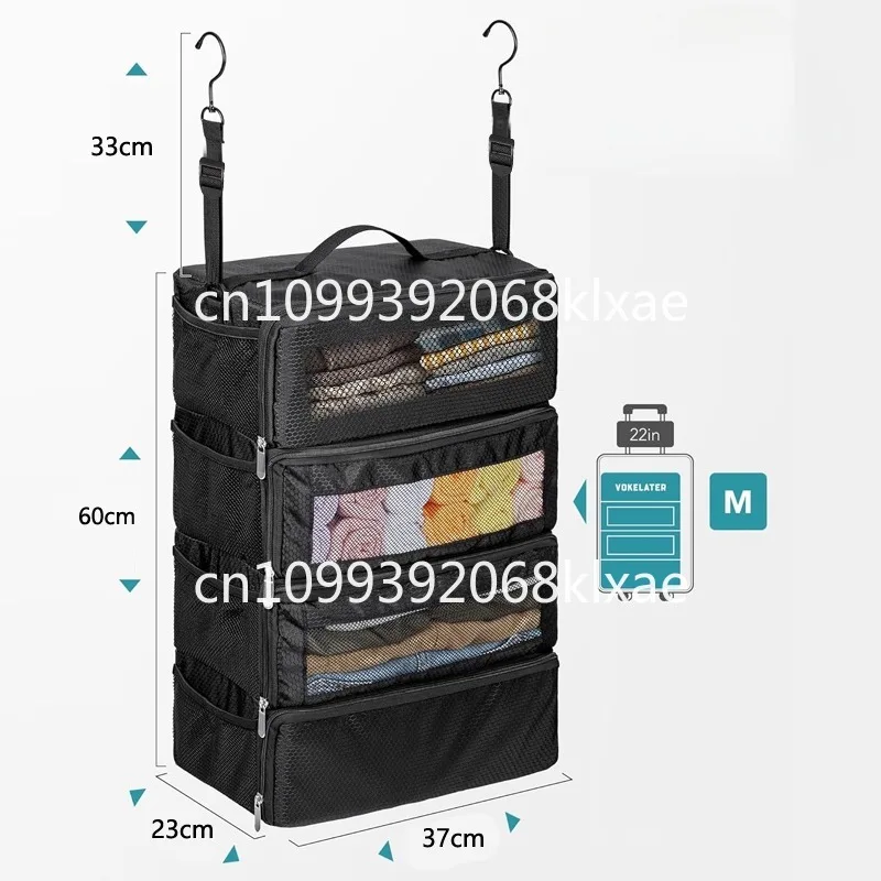

Travel clothes storage bag Multi-layer large-capacity wardrobe Wall-mounted storage