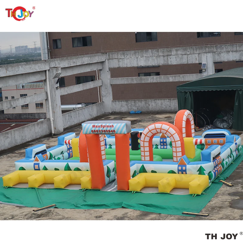 대형 풍선 스피드웨이 고카트 레이싱 트랙 풍선 디디 범퍼카 RC 레이싱 트랙