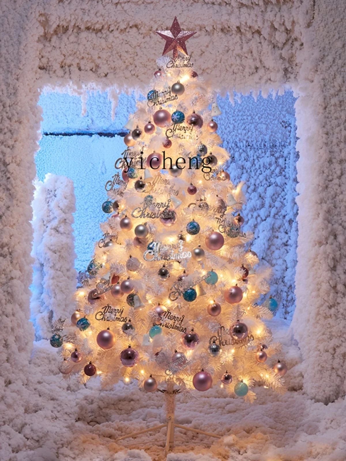 ZC white Christmas tree set ins1.5m 1.8m commercial Christmas decorations