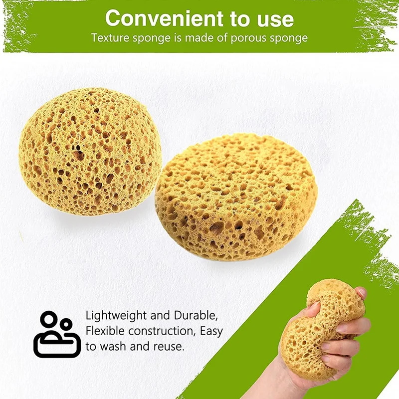 6PCS Knockdown Texture Sponge Drywall Texture Sponge Texture Patch Sponge For Texture Repair DIY Painting Ceiling