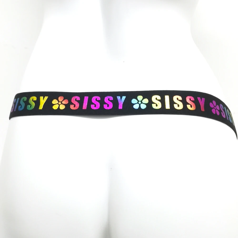 Sissy Penis Ring Chastity Cage Anti-off Device Elastic Band Auxiliary Belt Adjustable Underwear Rope Scrotum Ring Sissy Sex Toys