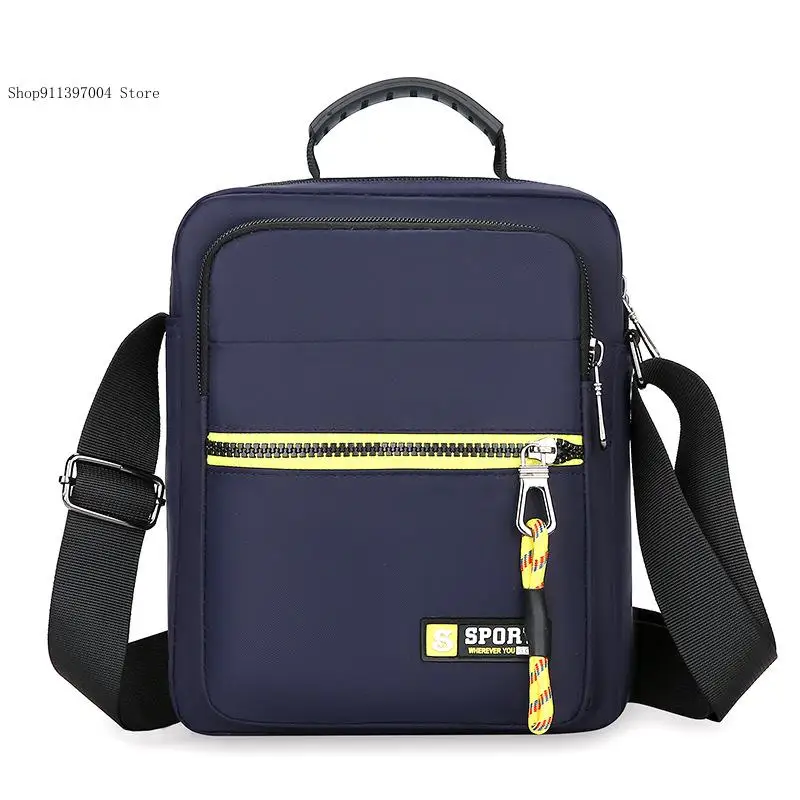 Outdoor Travel Casual Business Commuting Nylon Shoulder Crossbody Bag Vertical Handbag Phone Bag for Men