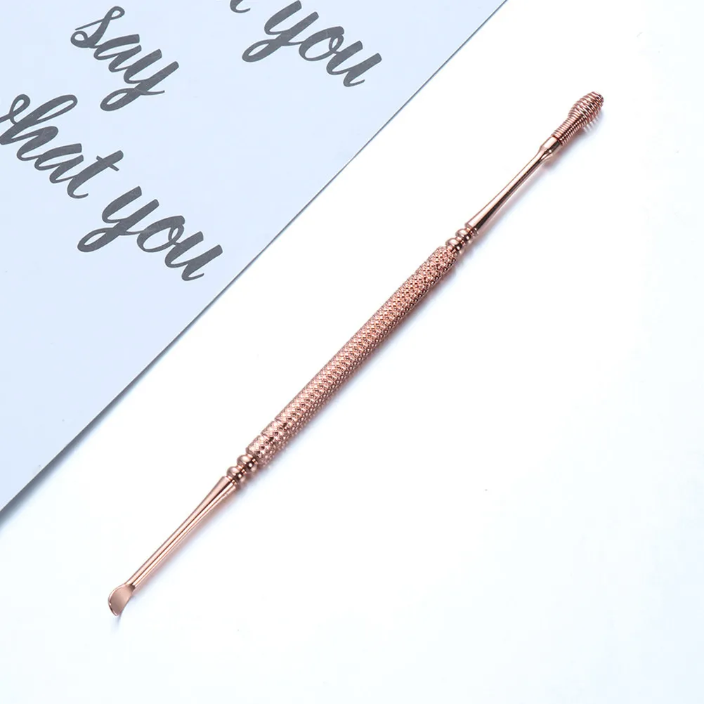 

5Pcs Exquisitely Crafted Double-Head Spring Ear Spoon Earwax Cleaning Tool Stainless Steel Ear Cleaner Sturdy Earwax Removal