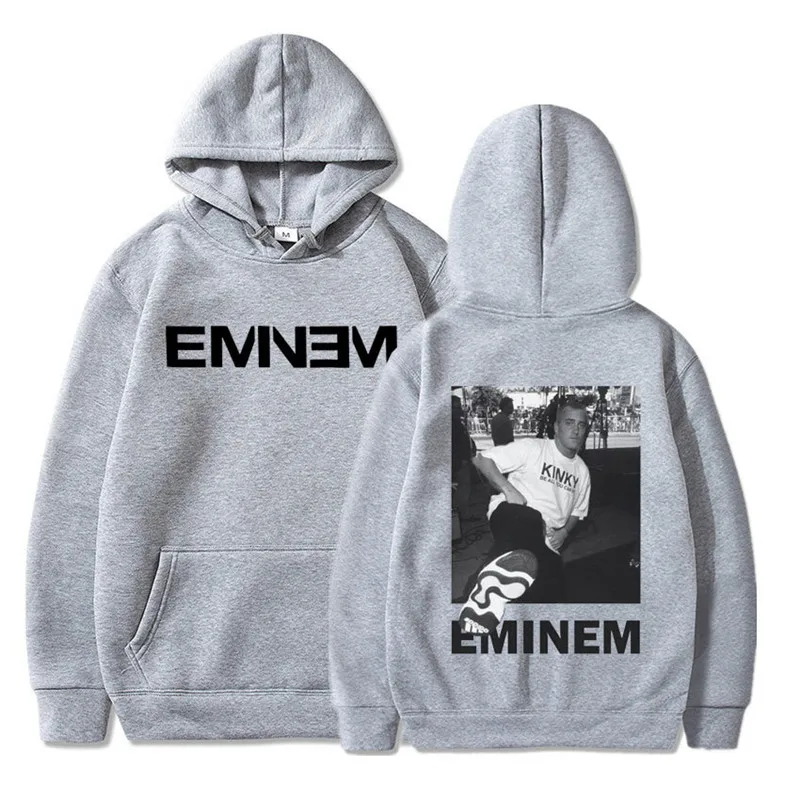 Rapper Eminem Graphic Hoodie Men Women Casual Autumn/Winter Sweatshirt Hip Hop Fashion Gothic Pullover Hoodies Fleece Streetwear