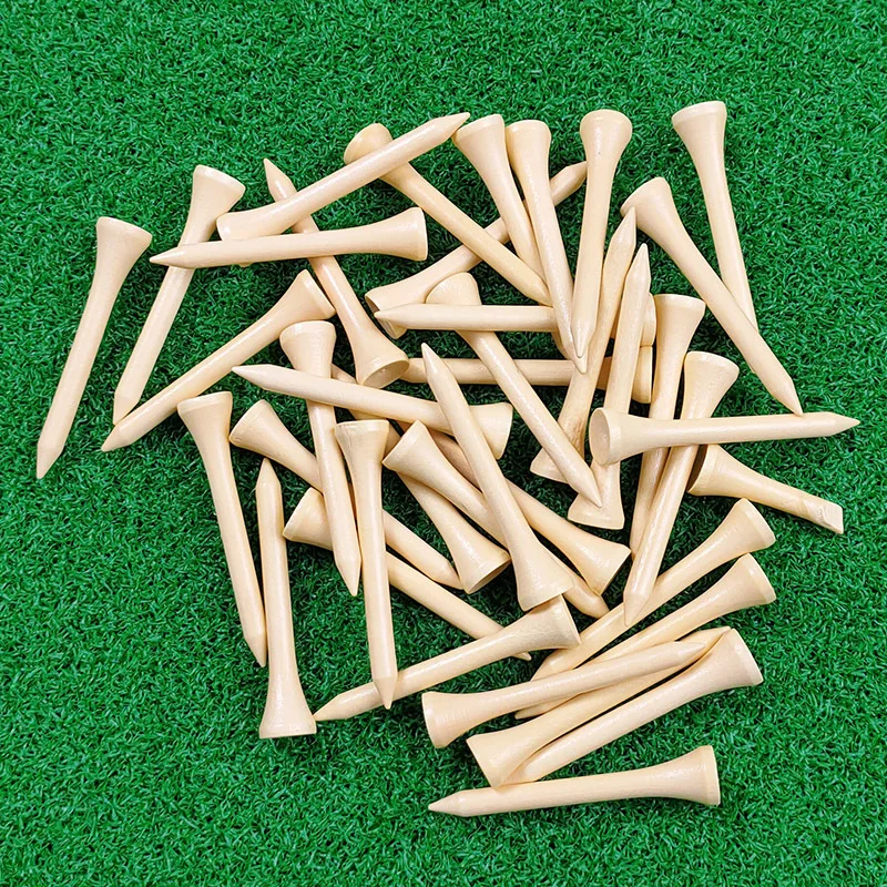 (50 szt.) Drewniane koszulki golfowe 70 mm poduszka koszulka golfowa akcesoria golfowe — zdjęcie 3