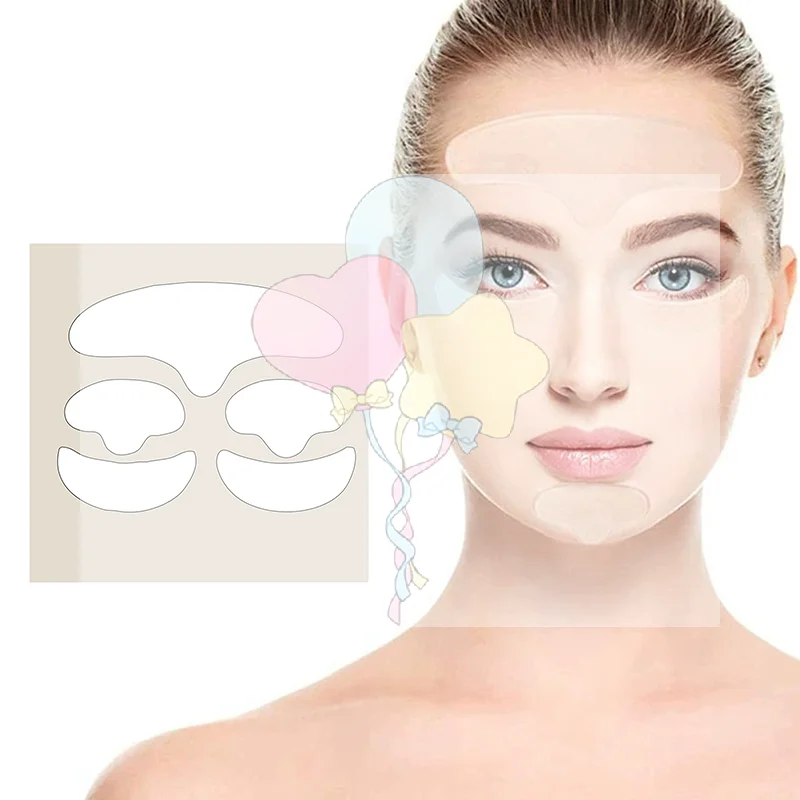 Anti Falten Aufkleber Stirn Patch Frauen Wiederverwendbare Silikon Stirn Linie Entfernung Gel Augen Maske Maske Anti-aging Gesicht Hautpflege