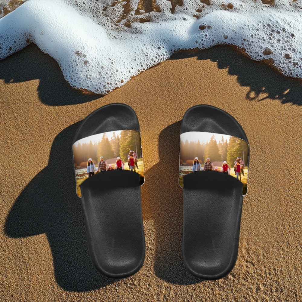 Custom Photo Slides • Personalized Picture Flip Flops • Custom Slides Gift for Him or Her