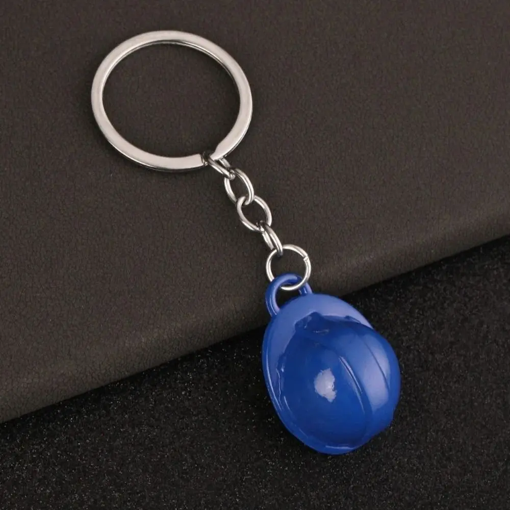 Best Wishes Funny Safety Helmet Keychain Creative Friendship Hard Hat Pendant Ornaments Mini Bag Hanging Key Decor