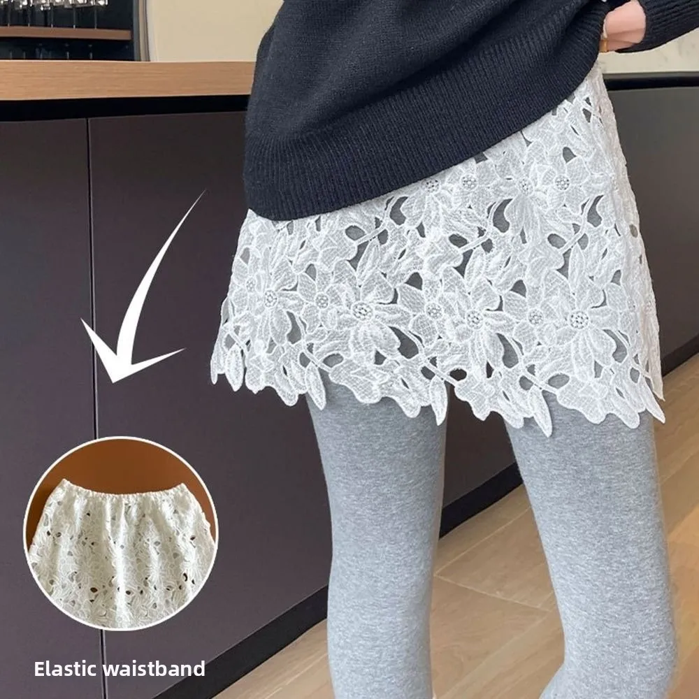Fashion Embroidered Flower Lace Mini Skirt Y2K Streetwear Casual Hollow Out Skirt Harajuku Butt Curtain for Women