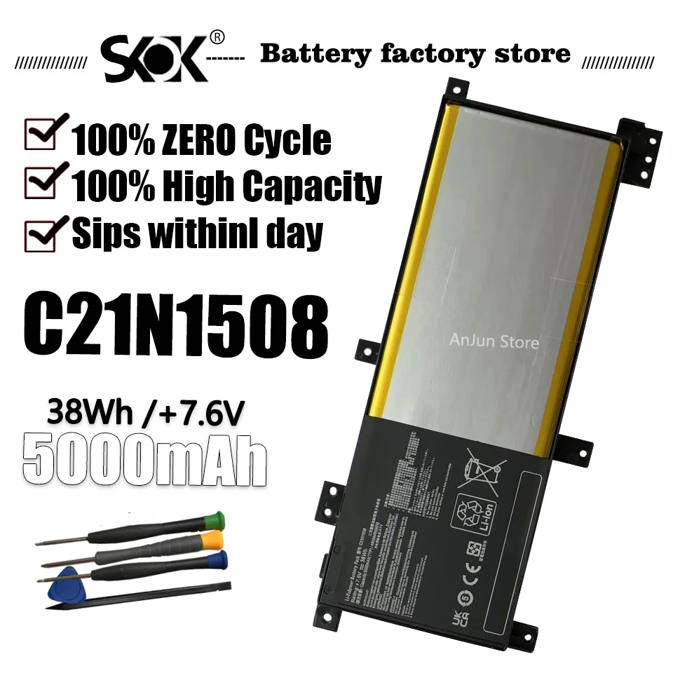 

C21N1508 Laptop A456U F456U 5000mah F456UV K456U R457U Battery For ASUS X456U X456UA X456UR series
