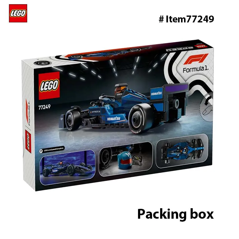 LEGO 77249 Speed Champions Williams Racing FW46 F1 Mainan Mobil Balap - Set Bangunan untuk Anak-anak, Mobil Mainan untuk Penggemar F1 263 Buah