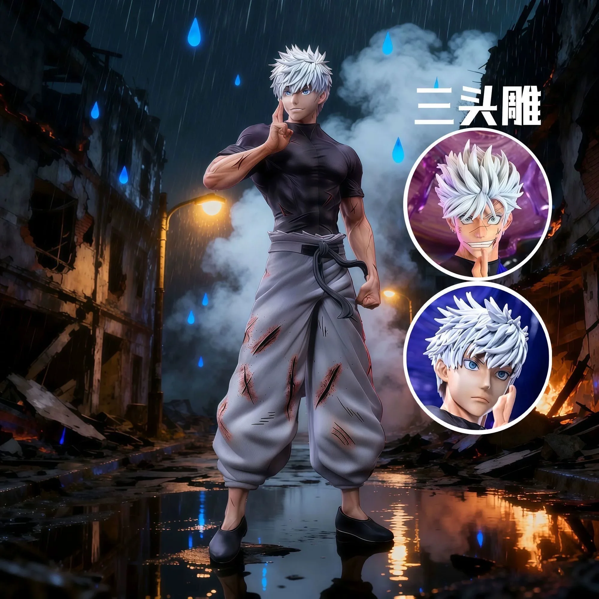 

24cm Hot Gojo Satoru Figure Jujutsu Kaisen Action Figures PVC Doll High Quality Version Statue Model Collection Toys Boys Gifts