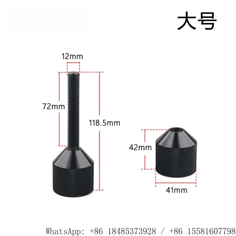 1-1/8 Inch 2 Hole Flange Alignment Pin Set 1/2-14 ASME 150LB Knurled Aluminum Pipe Positioning Locating Tool