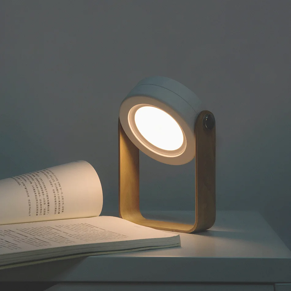 Luz de noche creativa, linterna LED plegable, lámpara de mesa de protección ocular, Usb, regalo único para el hogar, luz de ambiente, nuevo