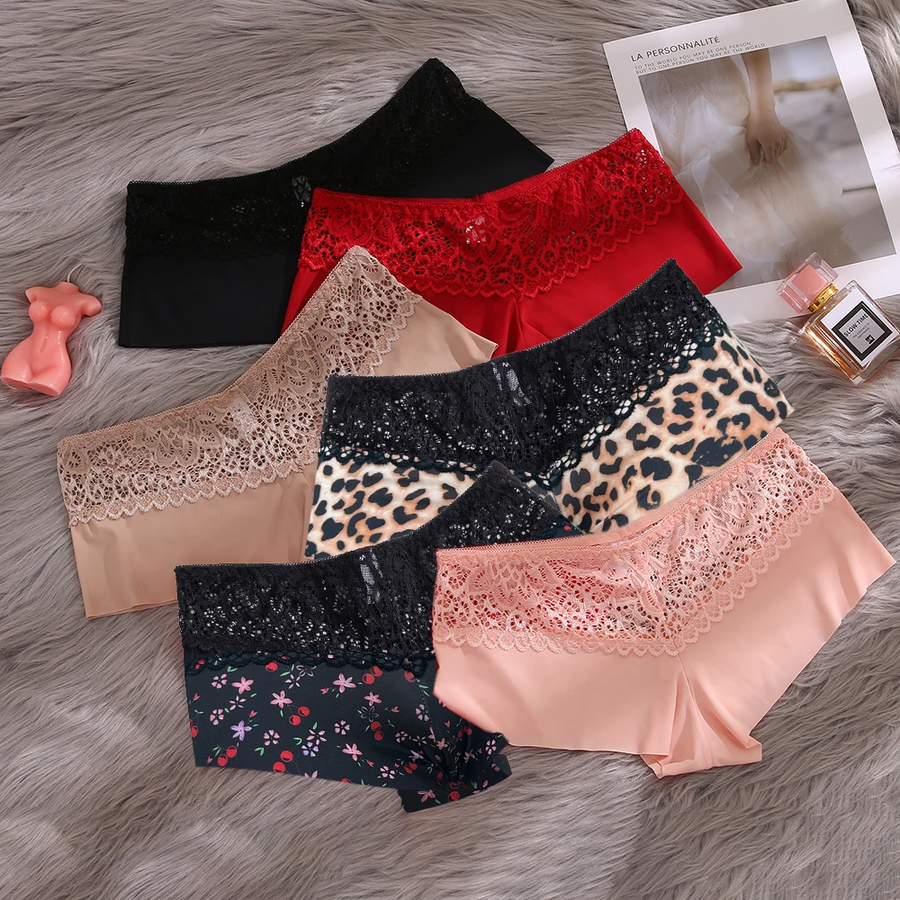 ملابس داخلية نسائية بوكسر بطبعة الفهد والكرز ملابس داخلية مثيرة من الدانتيل ملابس داخلية عالية المرونة ملابس كلسون نسائية ملابس للأولاد