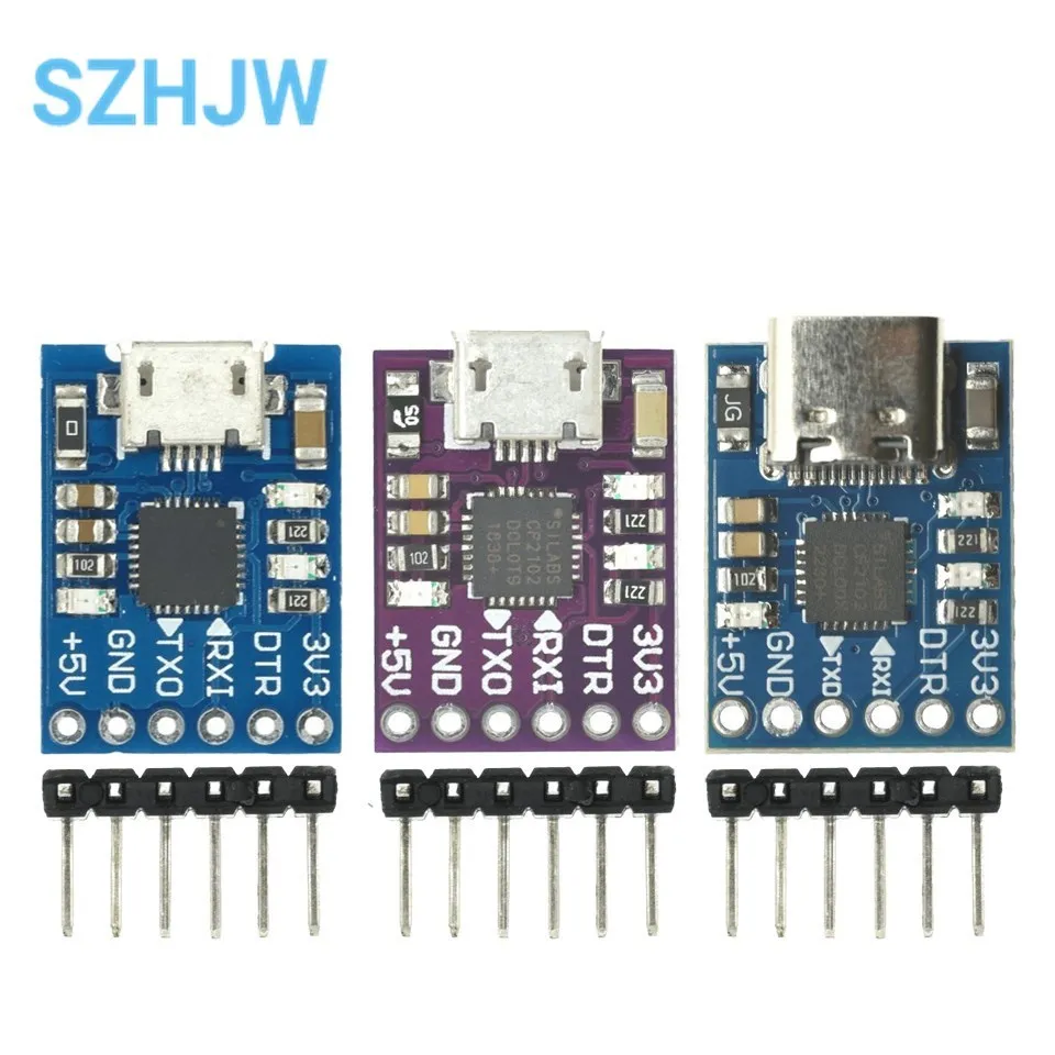 CP2102 Type-C MICRO USB To UART TTL Module 6Pin Serial Converter UART STC Replace FT232