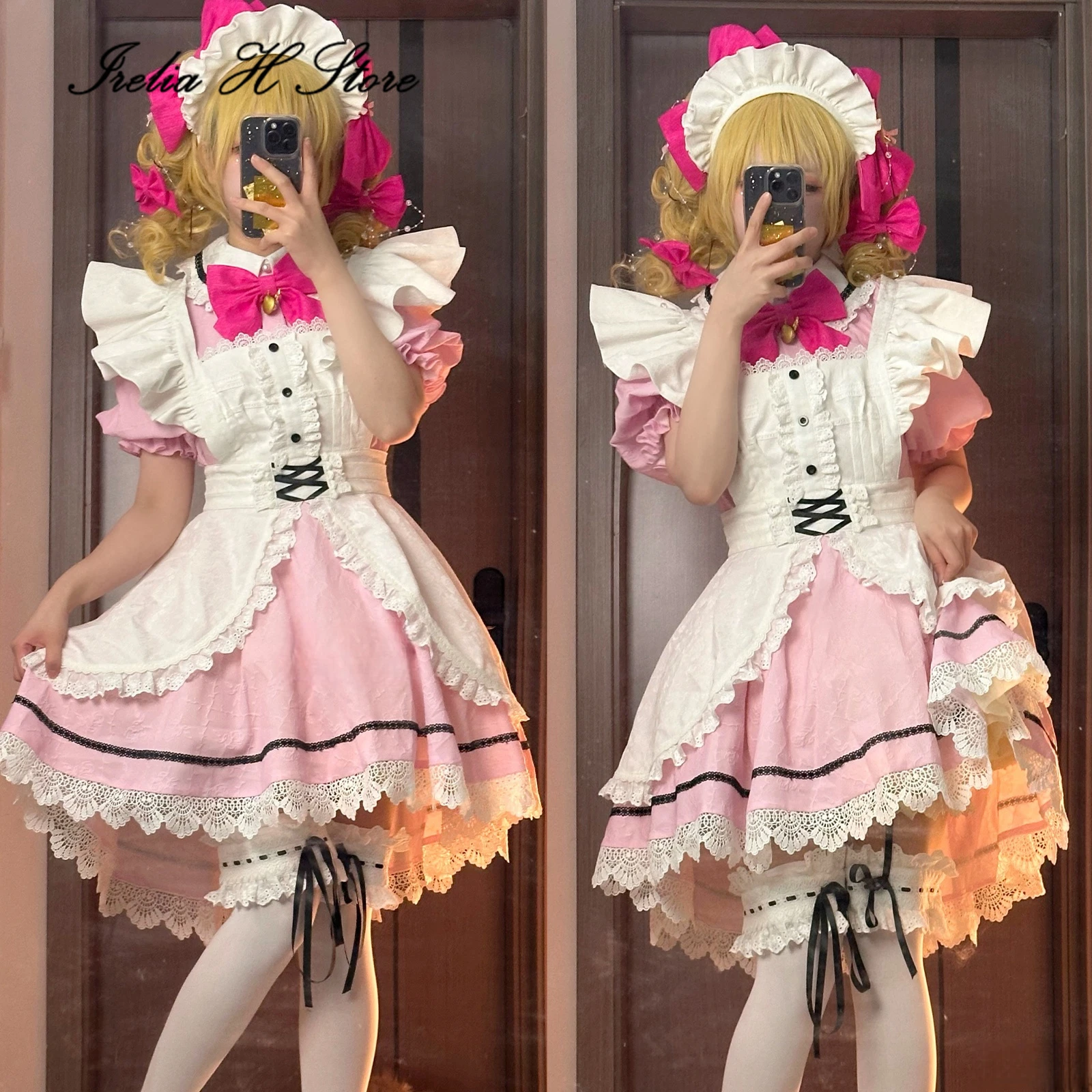 Irelia H Anime Nanami Ruchia from Mermaid Melody Pichi Pichi Pitch Cosplay Costume Nanami Luchia Maid Dress Halloween Costumes