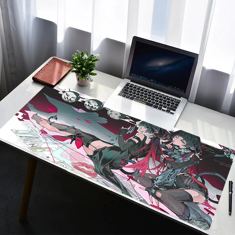 

Mouse Pad Computer Gaming Accessories Mousepad Z-zenless Zone Zero Jane Doe Rubber Extended Desk Mat Laptop Gamer Keyboard Pad