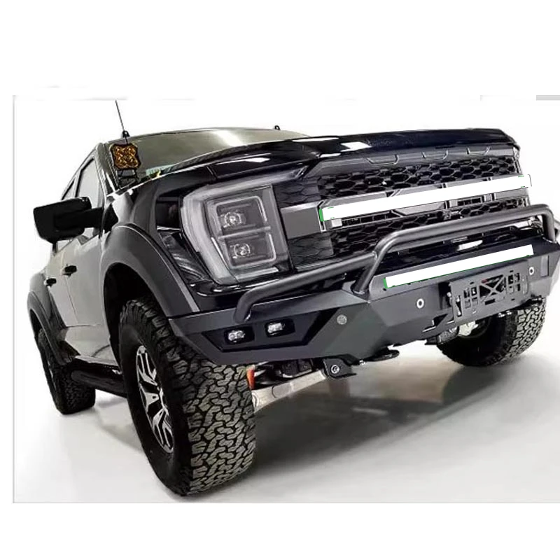 Applicable to 22-24 Ford Raptor F150 Front Competitive Bumper Can Be Driven by Winch Bar Hennessy
