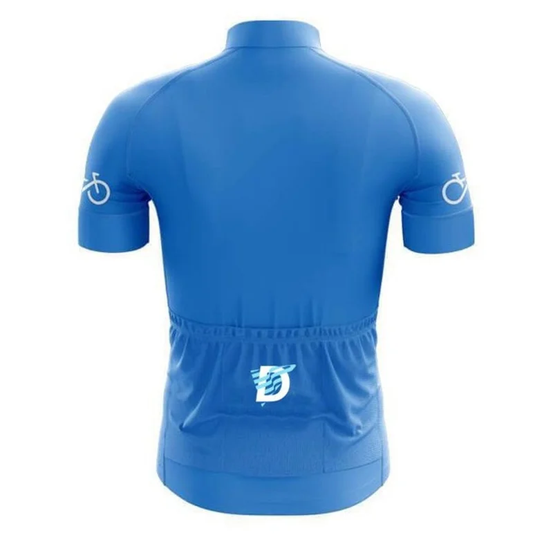 2026 Bike Forever Blue Short Sleeve UV MTB Cycling Jersey