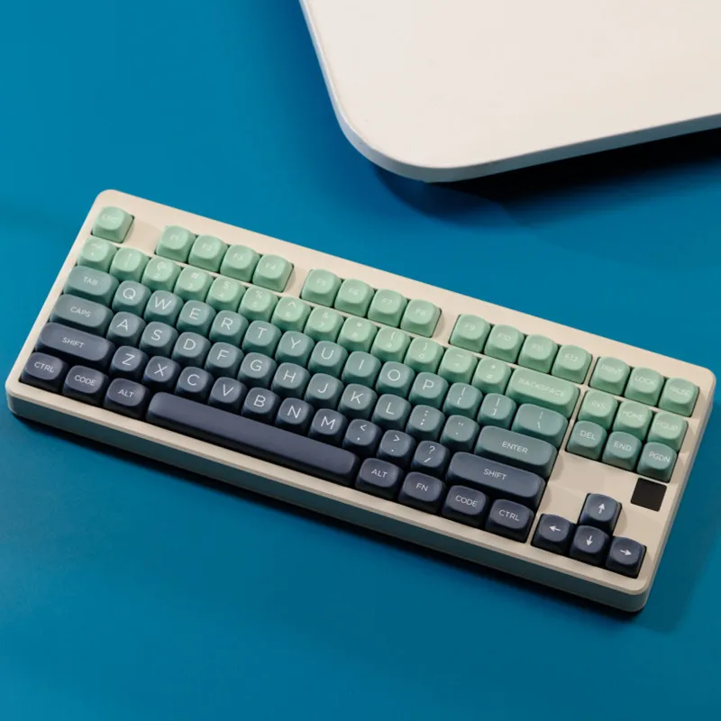 Imagem -04 - Pbt Material 129 Chave Jardim Botânico Moa Perfil Corante Sublimação Keycap Conjunto para Interruptores mx Teclado Mecânico de Jogos Gk96