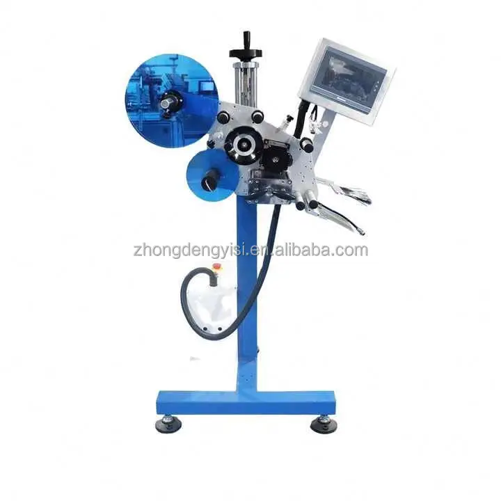 Metal Case Labeler Machine for Flat Surfaces Packaging Bottles Boxes Bags Textiles Food Glass PLC Core Bag Labeling Machine Head