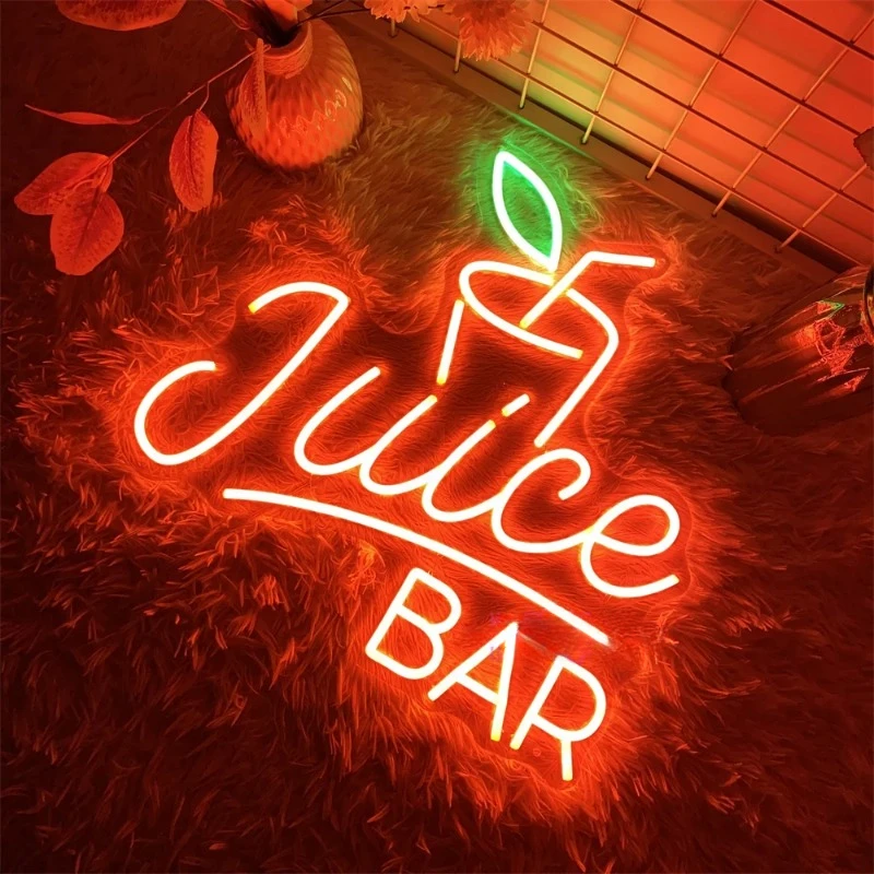 Imagem -06 - Bar de Suco de Neon Luzes Led Wall Art Decor Copo de Vinho Usb Bar de Coréia Pub Clube Decoração do Partido Sinais de Negócios