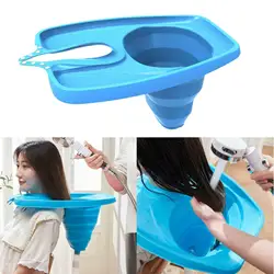 Elderly Disabled Pregnant Children Portable Hair Washing Tray Kit Inflatable Shampoo Basin Bowl for Bedside and in Bed