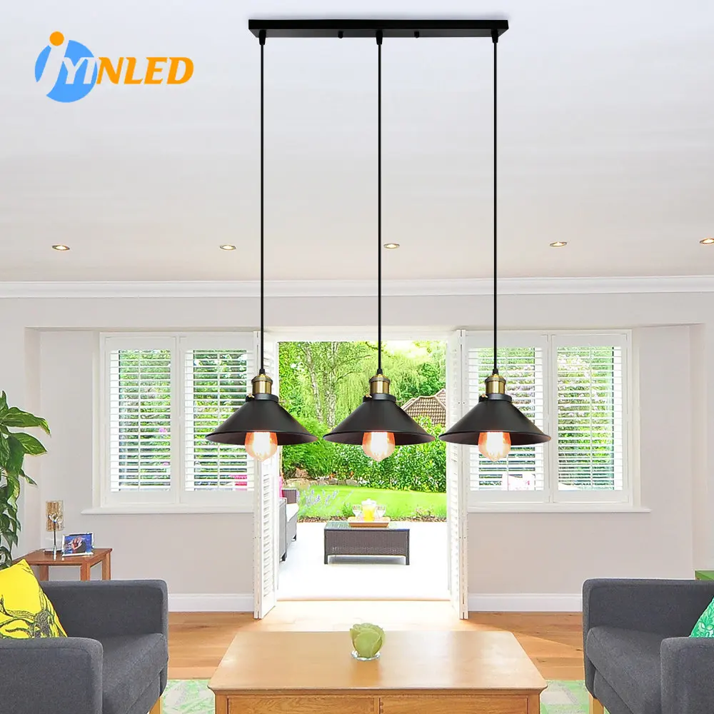 

Retro Highquality American Country Style Black Ceiling Lamp Loft for/Industrial Creative Indoor Home Bedroom DecorLighting