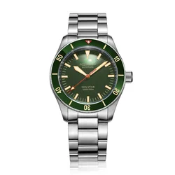 Aquatico Sea Star Green Dial Ceramic Bezel (NH35 NO DATE)