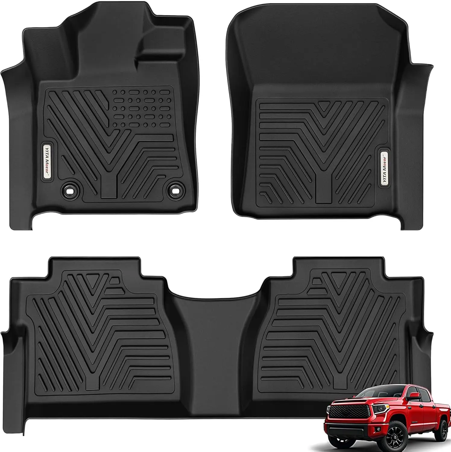 

Коврики для пола на заказ для Toyota Tundra 2014-2021, всепогодная защита для версий Double и Crew Max Cab