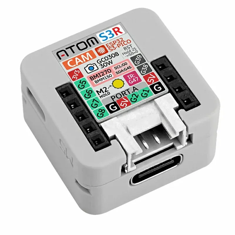 ABUO-Atoms3r-CAM AI Chatbot Kit ESP32-S3 وحدة تحكم قابلة للبرمجة قاعدة صوتية مساعد بصري مع كاميرا