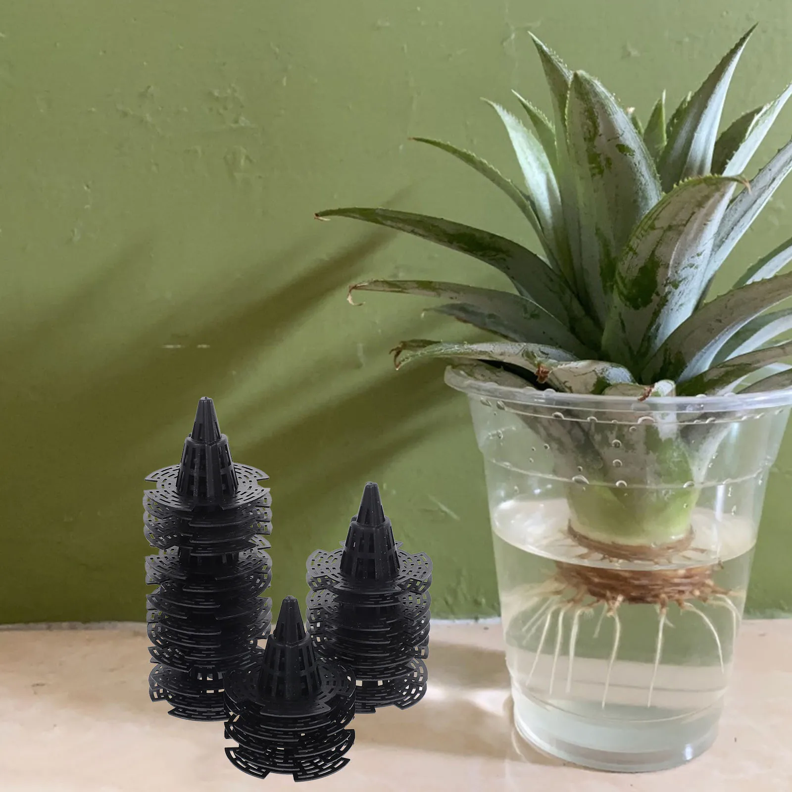

30pcs Cone Plant Pot Bottom Mesh Pads Flowerpot Drainage Gaskets Garden Bonsai Breathable Netting Mat Durable
