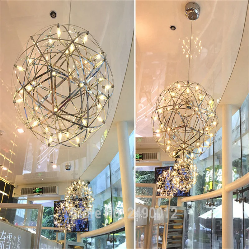 Bar Light Modern Firework Pendant Lights Bar LED Stainless Steel Ball Pendant Lamp For Bar/Restaurant Lamparas Lustre