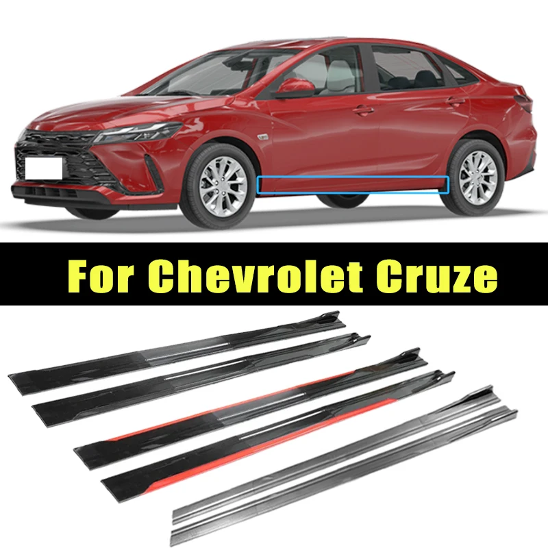 

Universal 2m/2.2m Car Side Skirt Extension SplitterBumper Racing Side Wing Bumper Lip Side Spoiler For Chevrolet Cruze