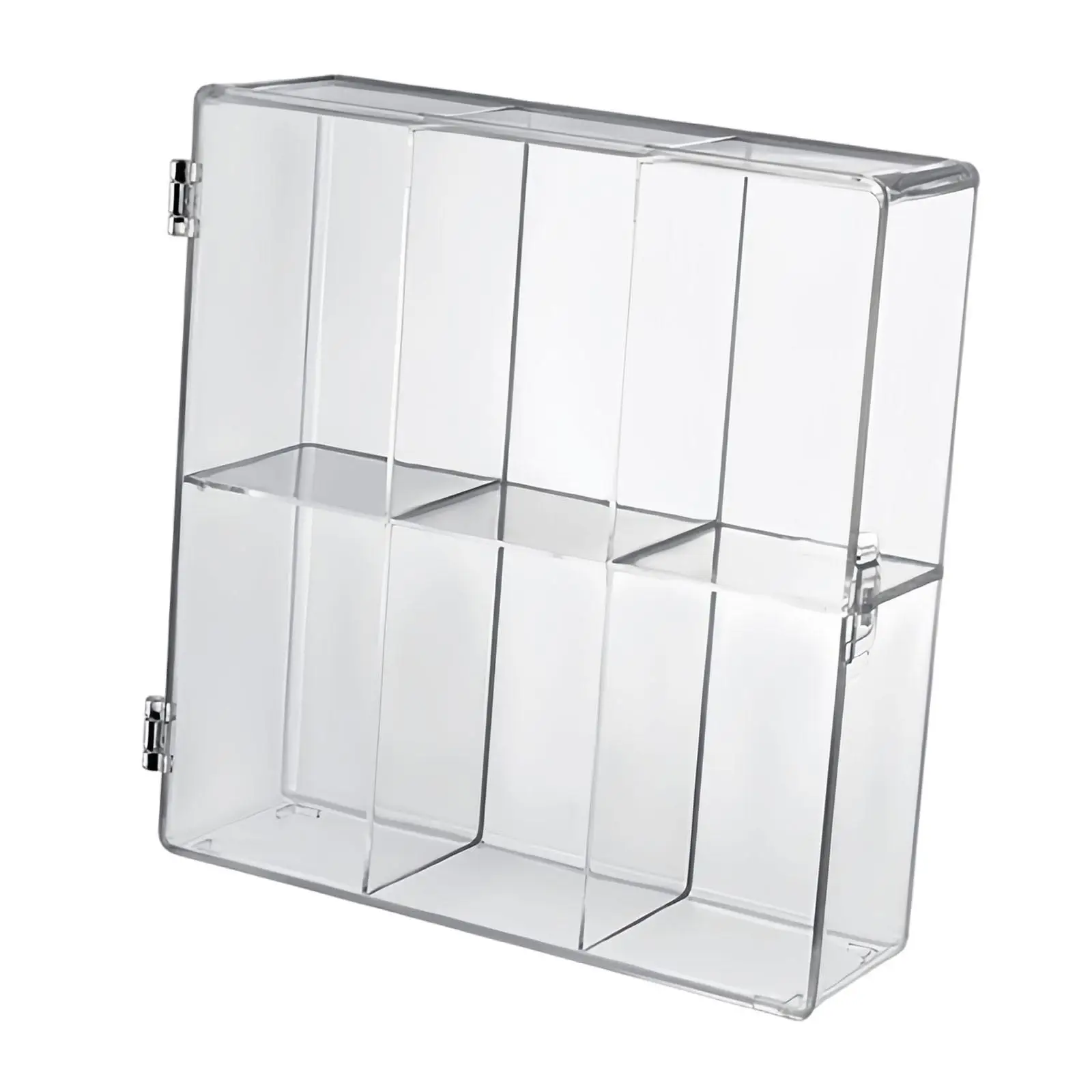 6 Grids Acrylic Display Case 2 Layer for Collections Doll Model Model Toy