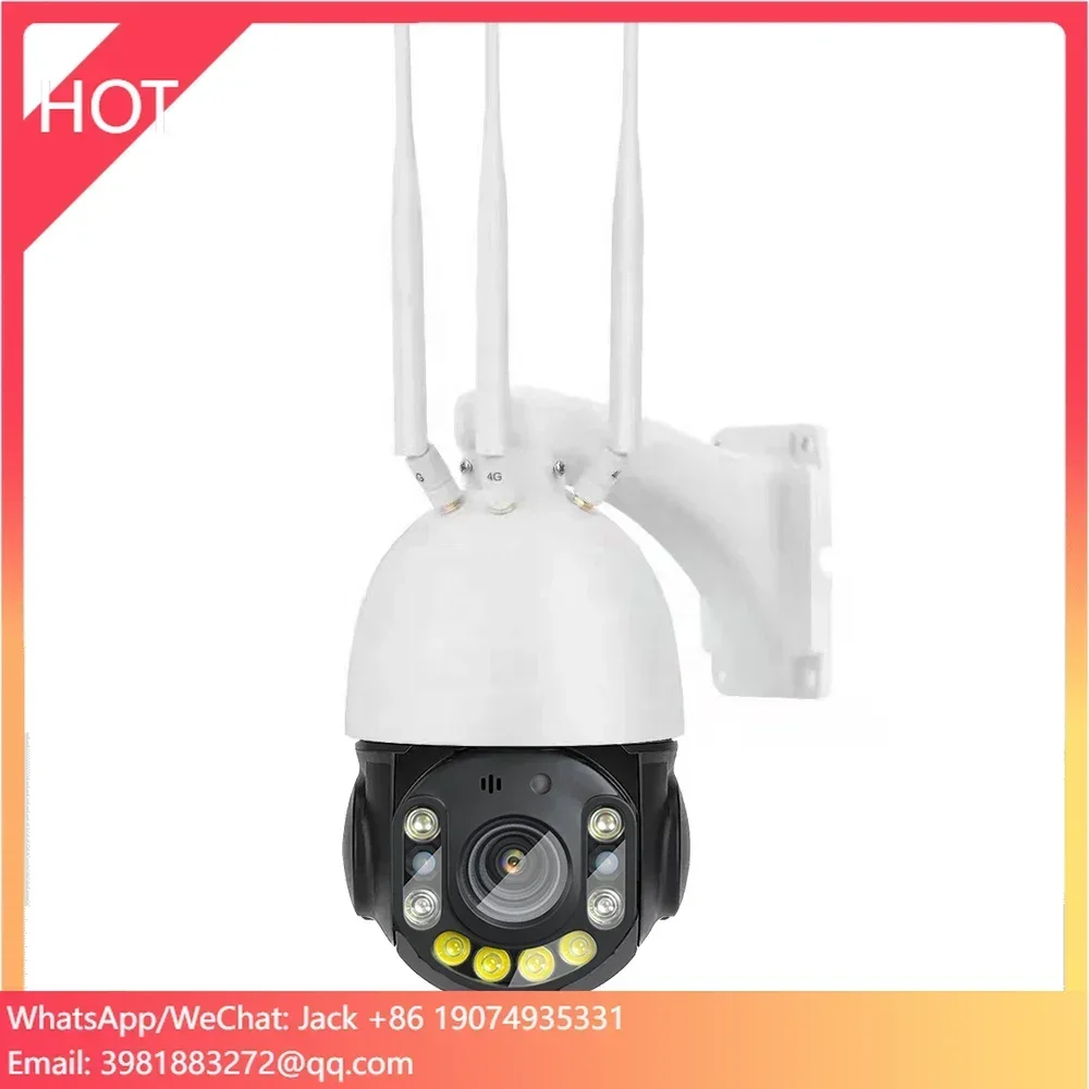 Cámara 4K 8MP 100m Ir 4g Ptz 30X Zoom Ai seguimiento humanoide Audio bidireccional cámara de seguridad inalámbrica cámara de visión nocturna colorida
