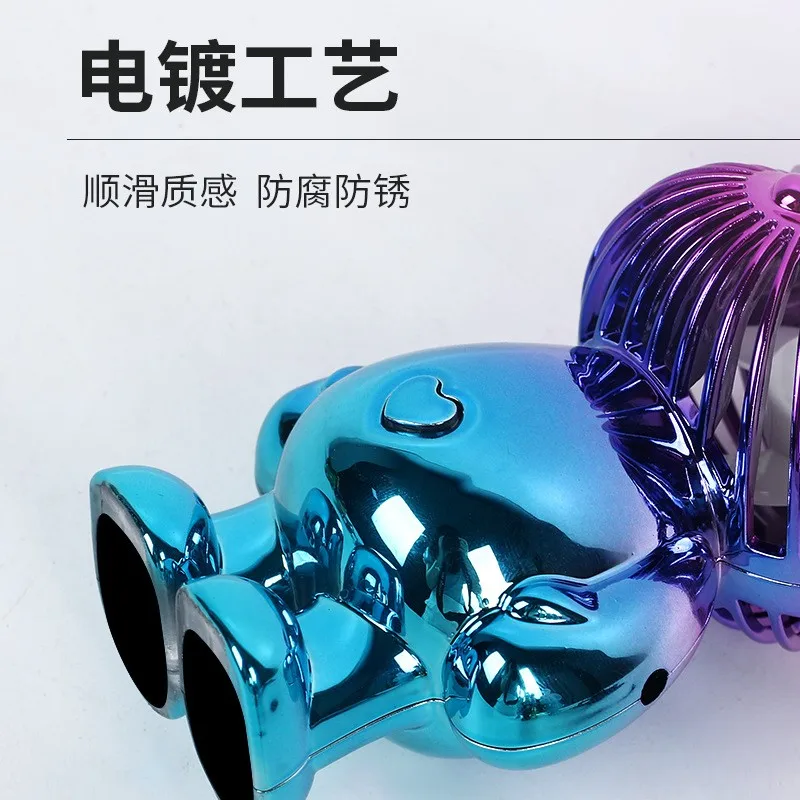 Mini Handheld Fan, USB Rechargeable, Cooling Fan, Battery Hand Fan, Outdoor Bunny, Colorful Wedding Gift, Ornaments