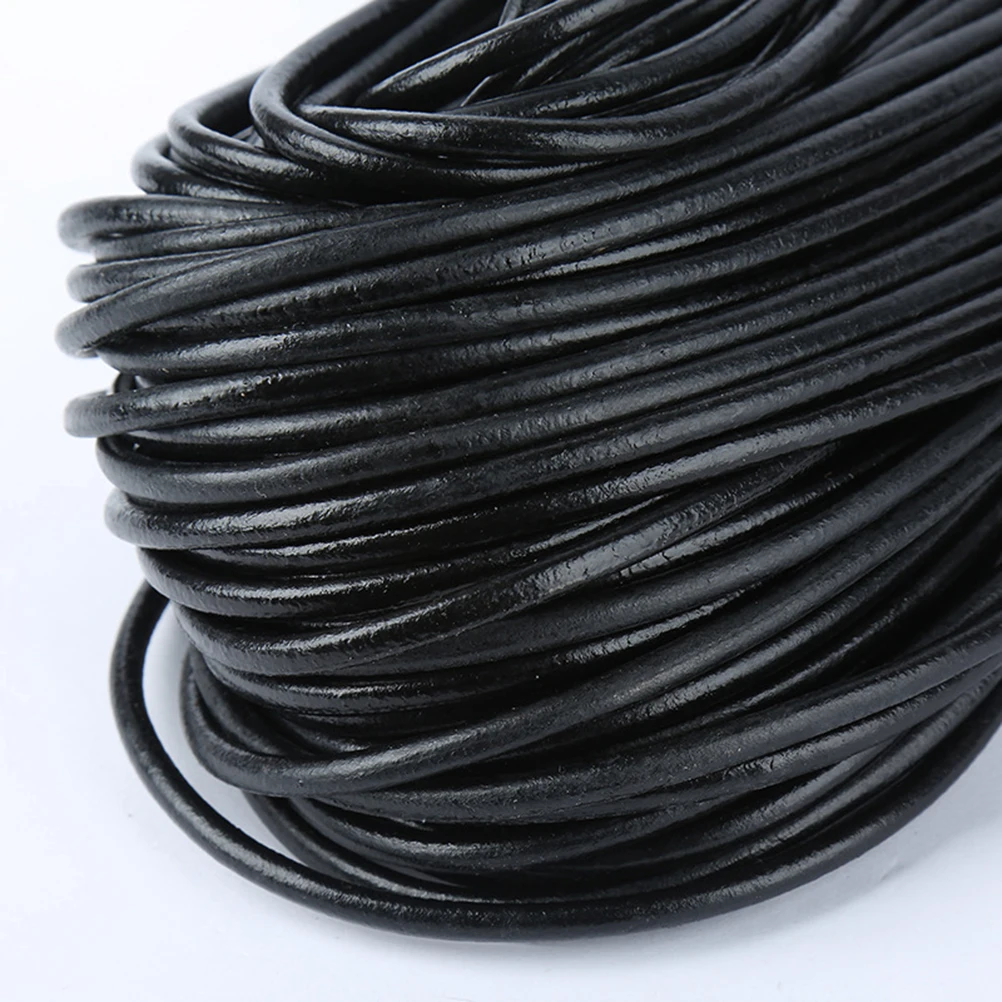 

10 .5Mm Round Cord For Bracelet Necklace Jewelry Making Diy Craft Gift Smooth Cowhide Cord