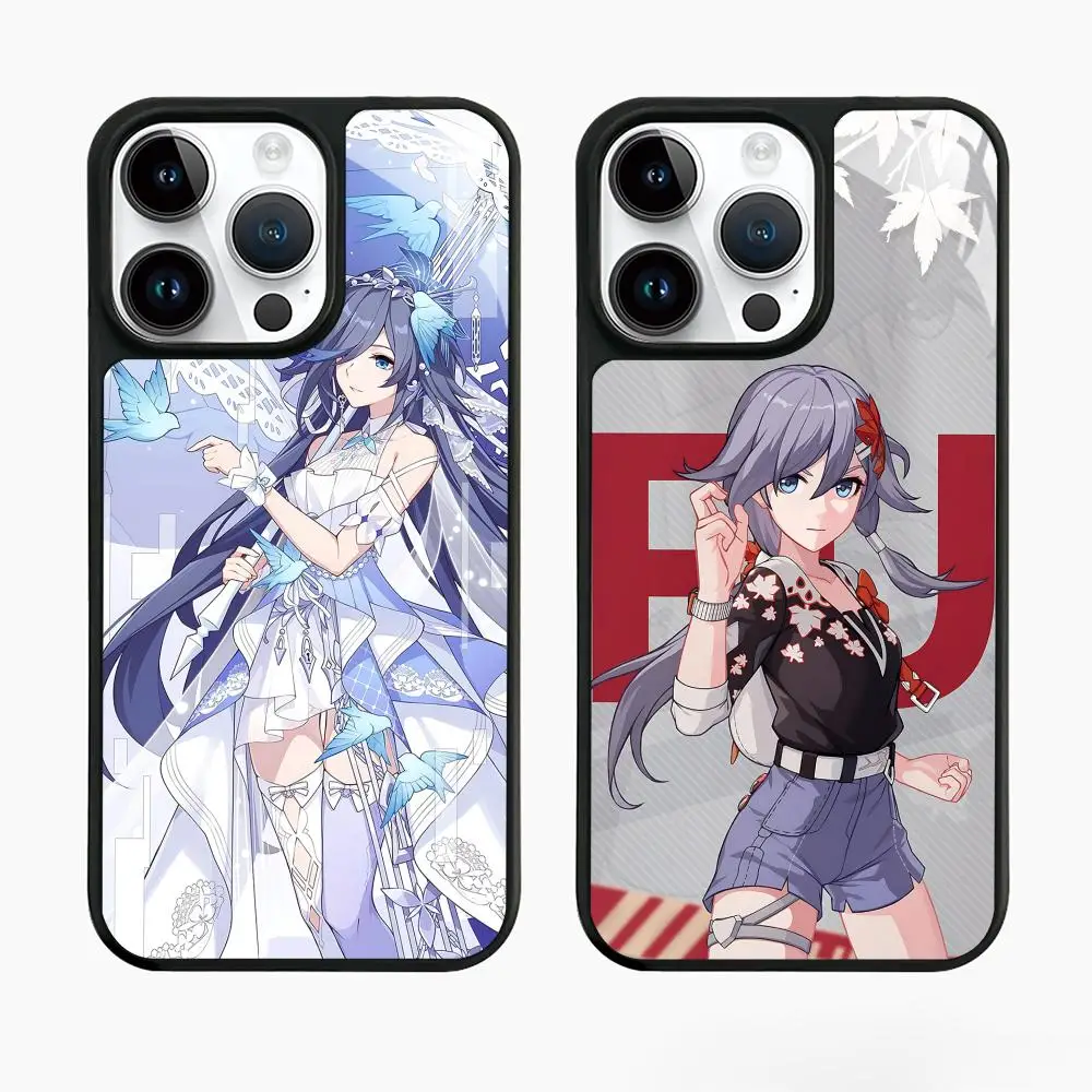 Fu Hua Honkai3 Hot Game Phone Case For lPhone 18 17 16 e 15 14 13 12 11 Pro Max Plus For Anti-slip textured phone case