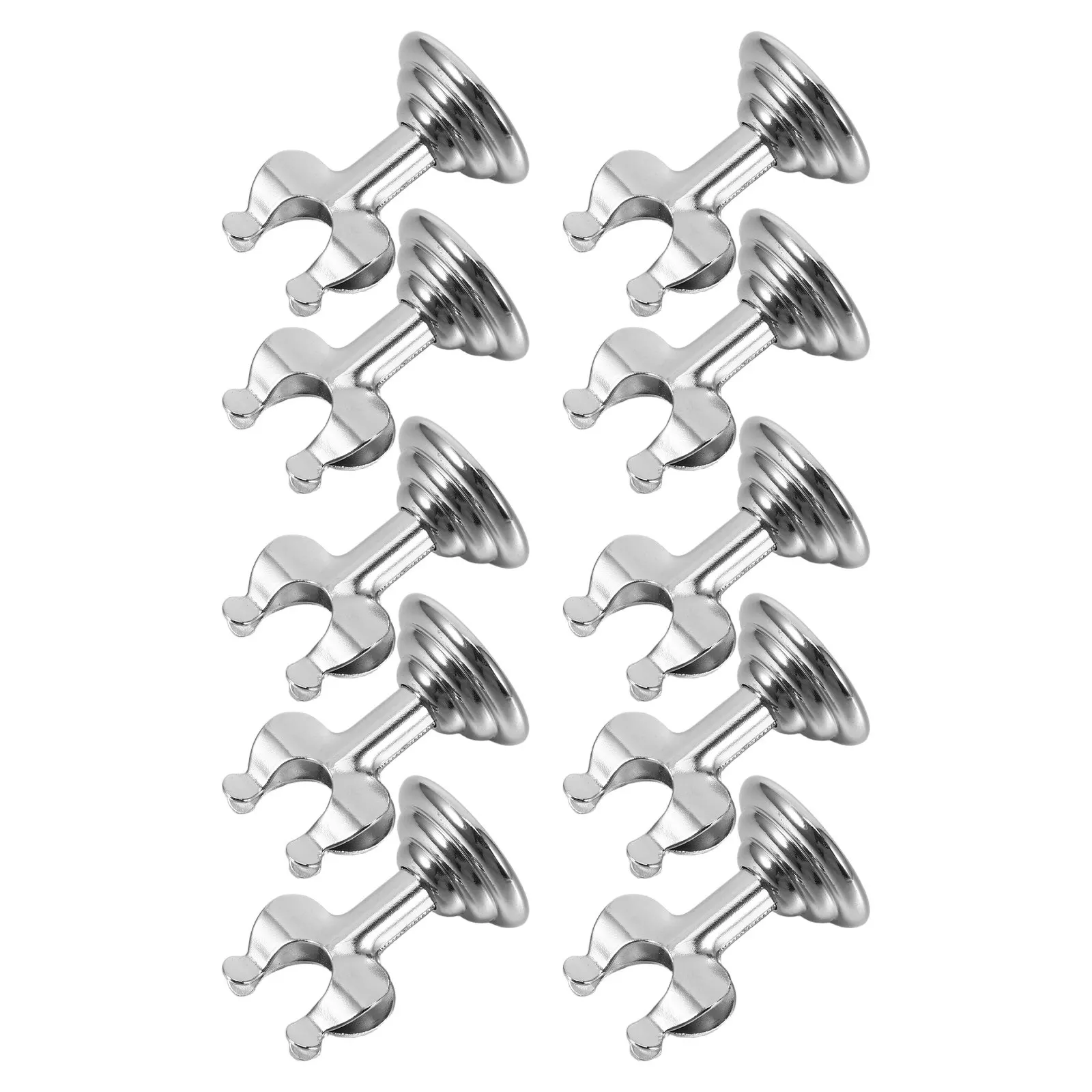 

10Pcs Metal Label Clips Stainless Steel Vertical Sign Holder for Retail Shelves Bakery Cases Supermarket Display Price Tag