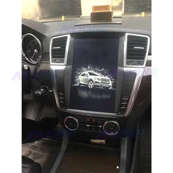 Tesla Vertical Touch Screen For Mercedes Benz GL ML W166 X166 2012 - 2015 DVD Car Android Radio Multimedia Player GPS Navigation