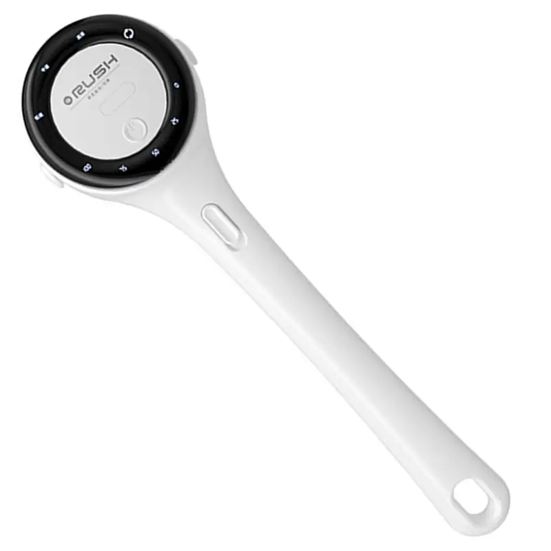 AB43-Electric Bath Brush Digital Display Auto Body Scrubber Waterproof Back Shower Tool Long Handle Rechargeable