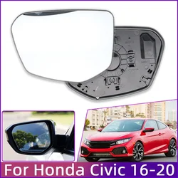 Auto Outside Rearview Mirror Glass Lens For HONDA CIVIC 2016 2017 2018 2019 2020 FC1 FC7 With Heated Function Left Right Side