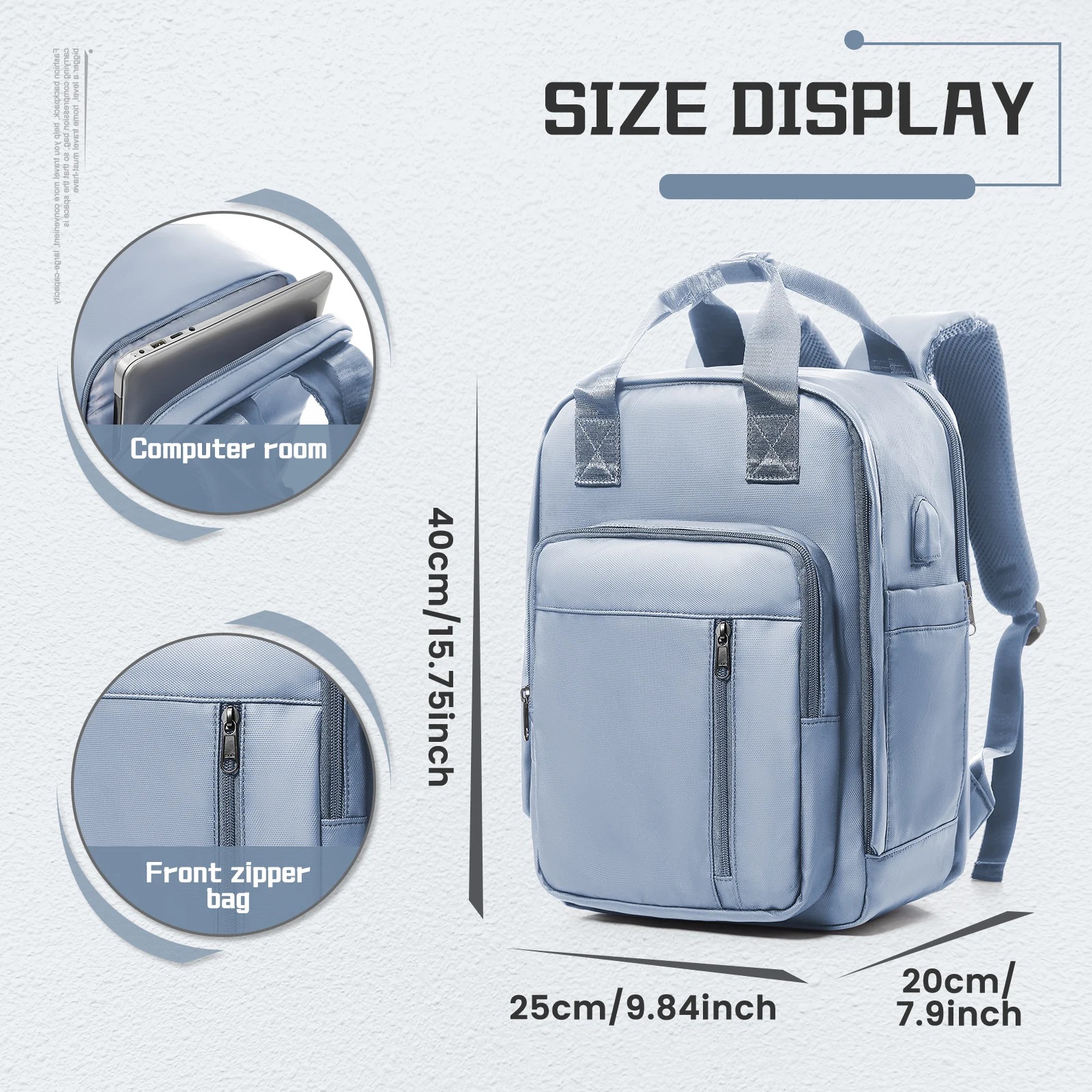 Mochila a vácuo Ryanair 40x20x25, bolsa de cabine, bagagem de mão, mochila de viagem, bolsa para laptop de negócios, mochila airbag com bomba de vácuo
